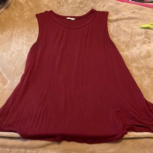 Burgundy Tank Top